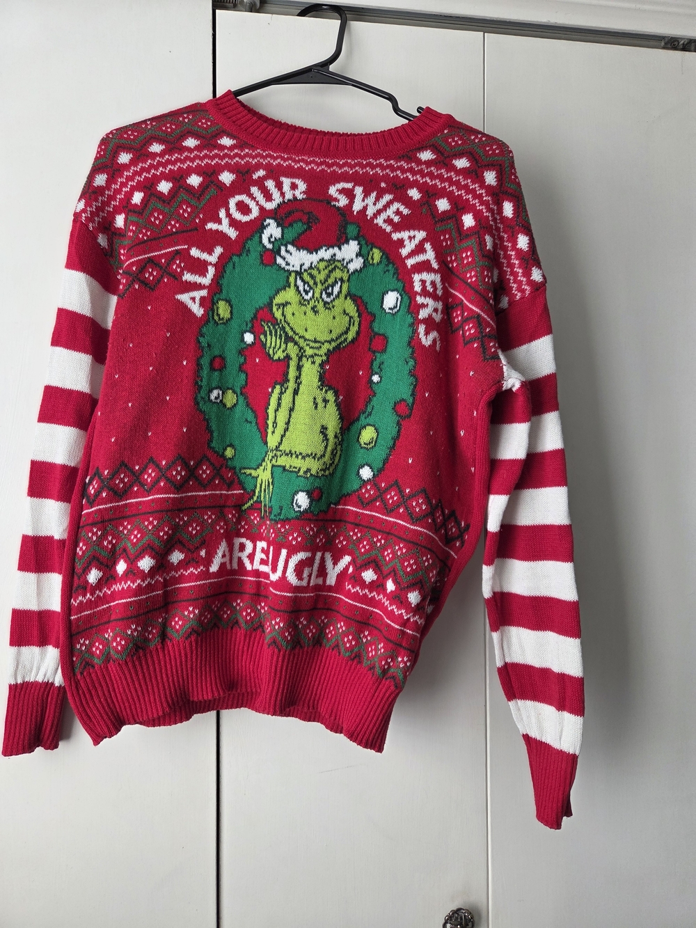 Red Grinch Christmas Sweater
